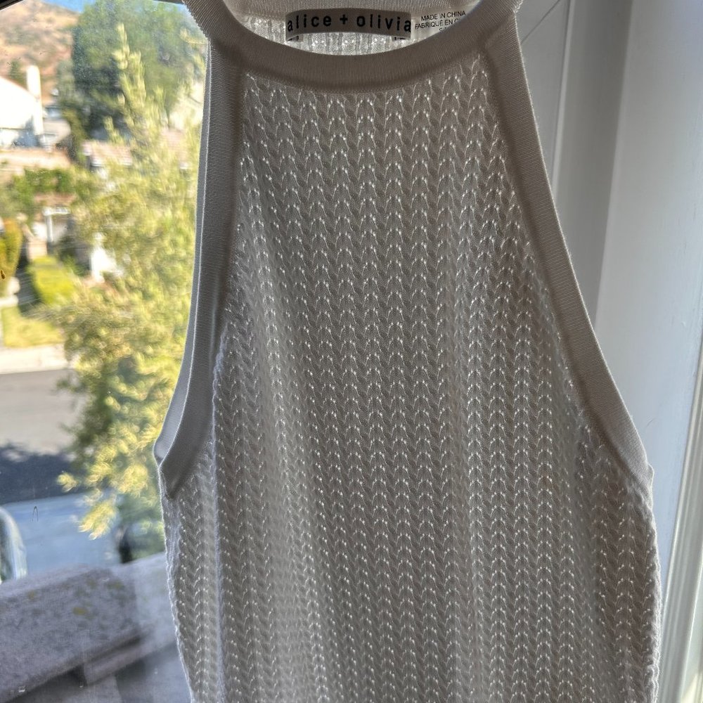 Alice + Olivia Knit Halter Tank - Small
